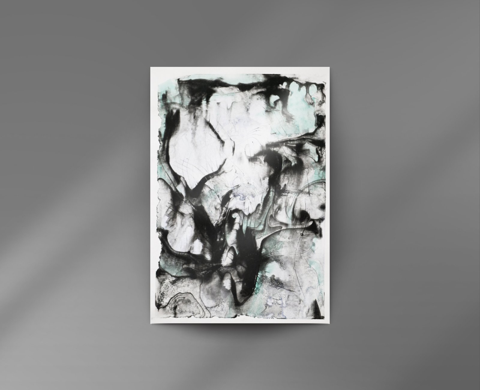 Traces cyanotype print